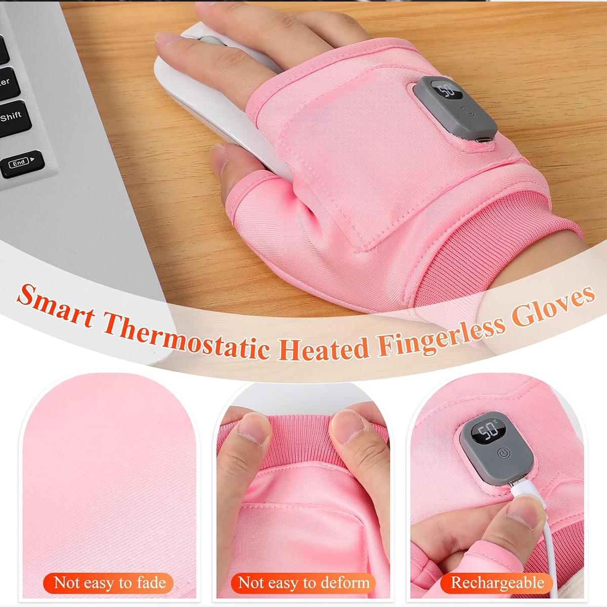 Electric Heating Gloves, Winter Heating Comfort and Warmth Gloves,usb Rechargeable Smart Warmth Gloves