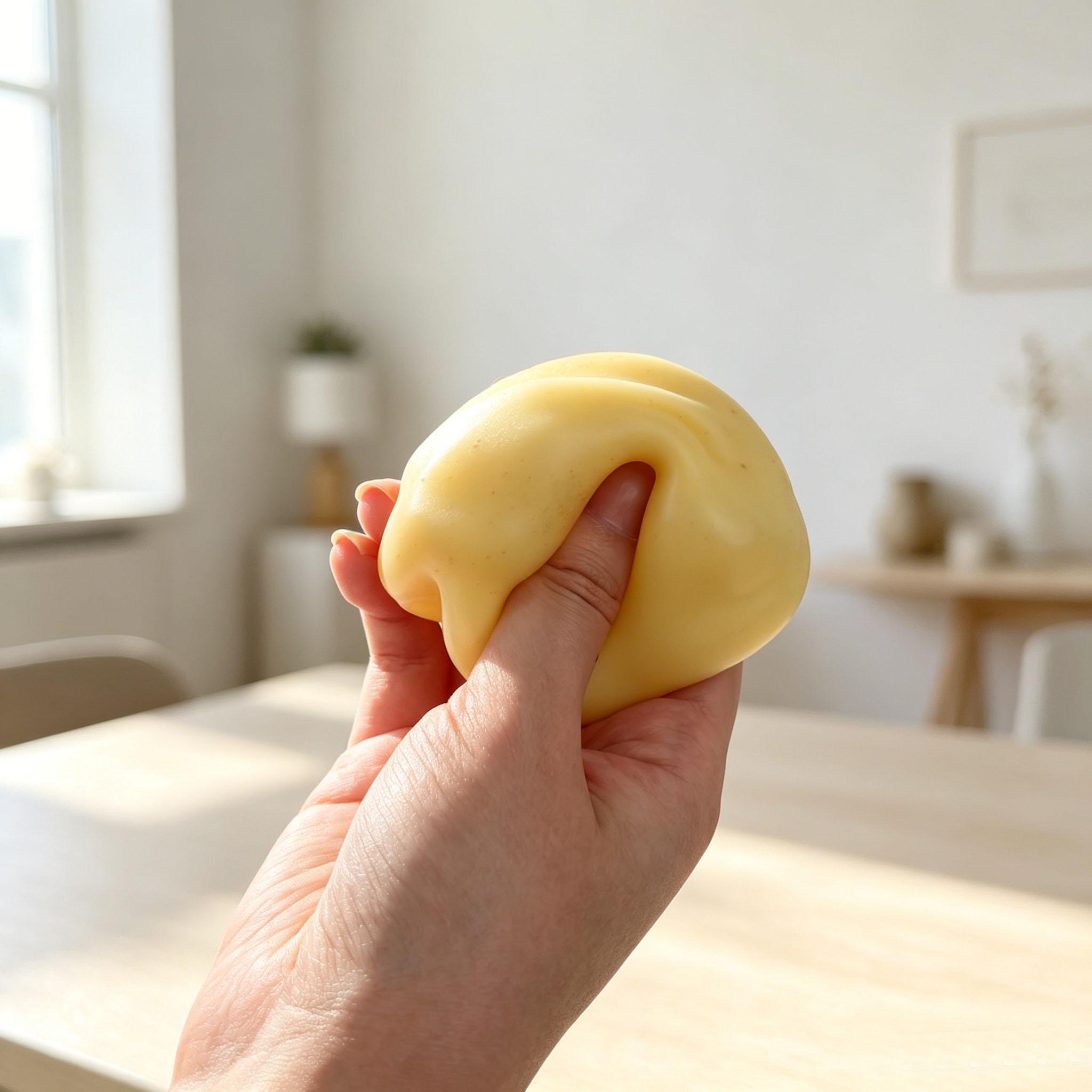 2.56 Inch Non-Rebound Soft Squeeze Mini Potato Decorative Ornament, Portable Desktop Layout Accessory, Selfie/Vlog/ASMR Video Shooting Scene Prop