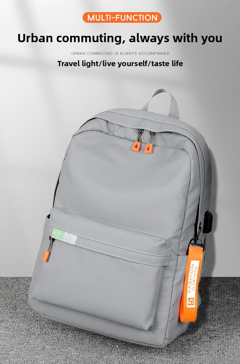 2026 New Student Backpack College Style Large Capacity Simple Casual Laptop Bag Multifunctional Lightweight Versatile Travel Backpack