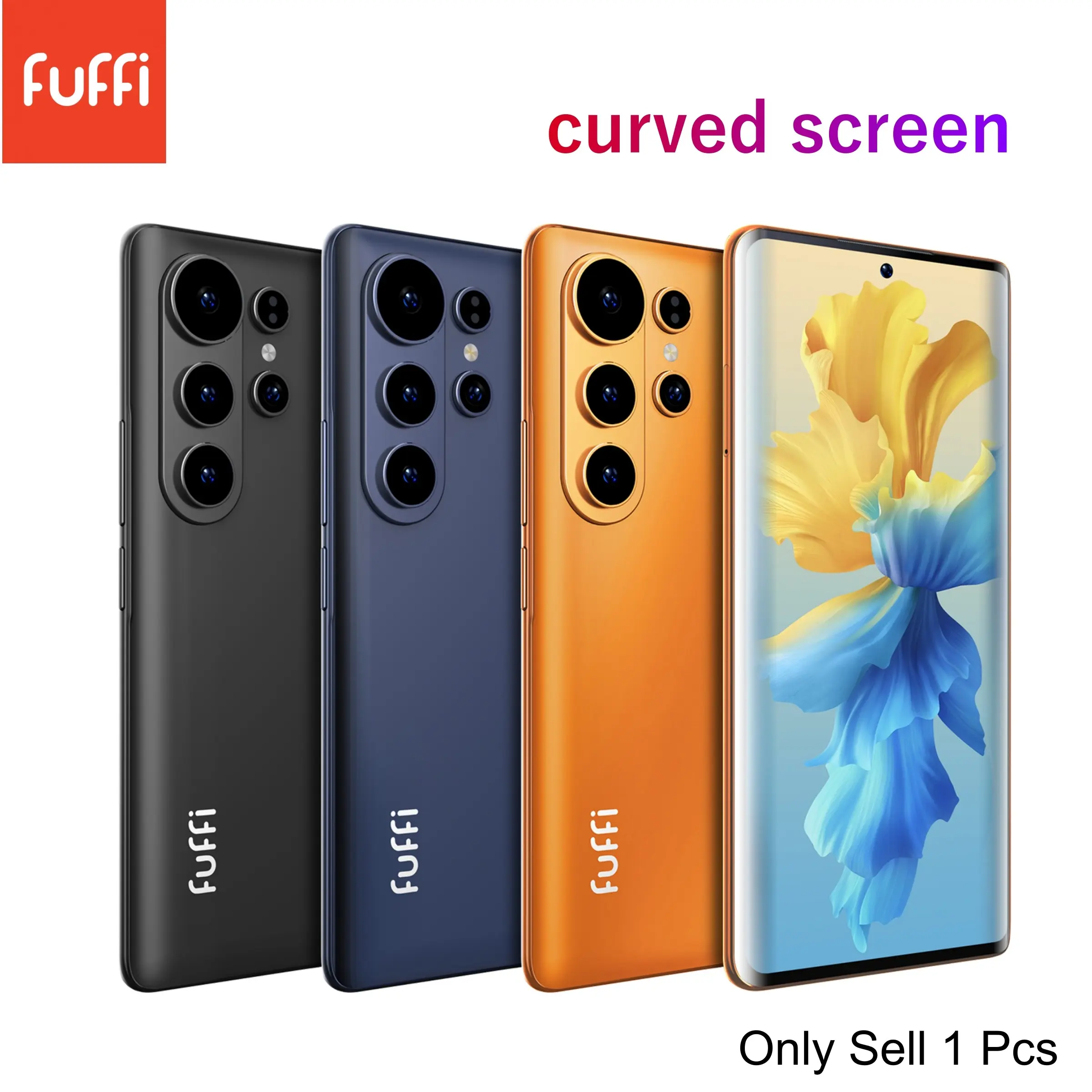 FUFFi-Curved Screen Phone S26 Pro, 6.67-Inch Oled Display, 5000mah Battery, 4+64GB Memory, Octa-Core Processor, Android 12.0, Dual Sim 4g Network