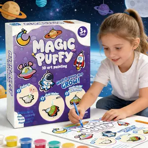 3D Foam Texture Art Kit for Kindergarten, DIY Coloring Hanging Decor, Educational Toy for Children, Creative Craft Set