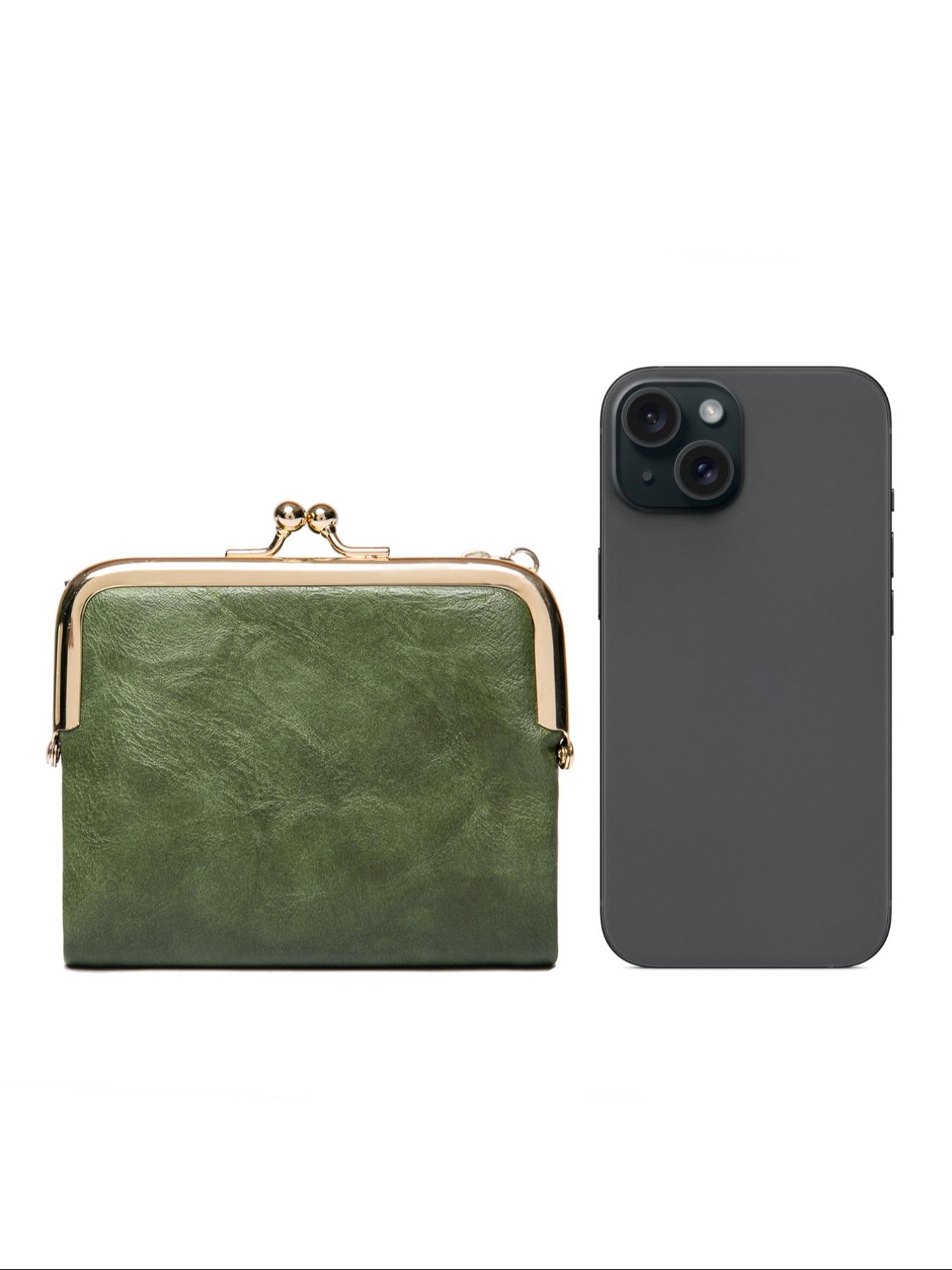 Women's Fashionable Solid Color Kiss Lock Wallet, Casual Versatile Coin Purse for Daily Used, Trendy All-match & Exquisite Wallet for Birthday Gift