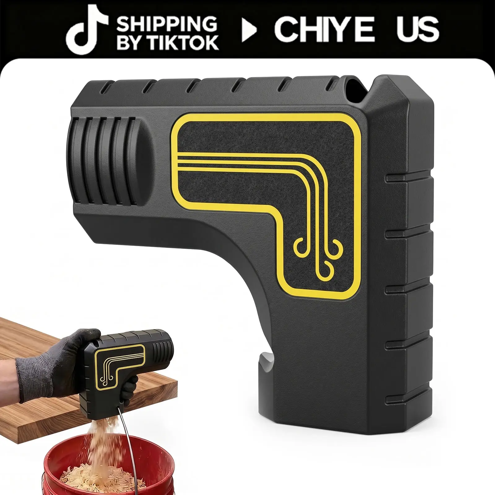 Table Saw Dust Collection Adapter - Snap-On Dust Port Hook with Tool-Free Installation, Efficient Sawdust Collection Vacuum Hose Connector for Woodworking, Table Saw Accessories for Shop Vac