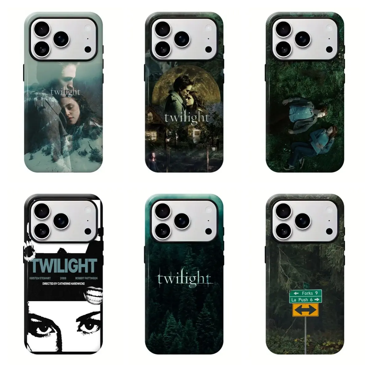 Vintage Twilight Saga Custom Wireless Phone Case - Classic Vampire Romance Aesthetic Casing, Shock-Resistance Accessories, Compatible with iPhone 11-17 & Samsung S21-S25, Gift for Vampire Movie Fans