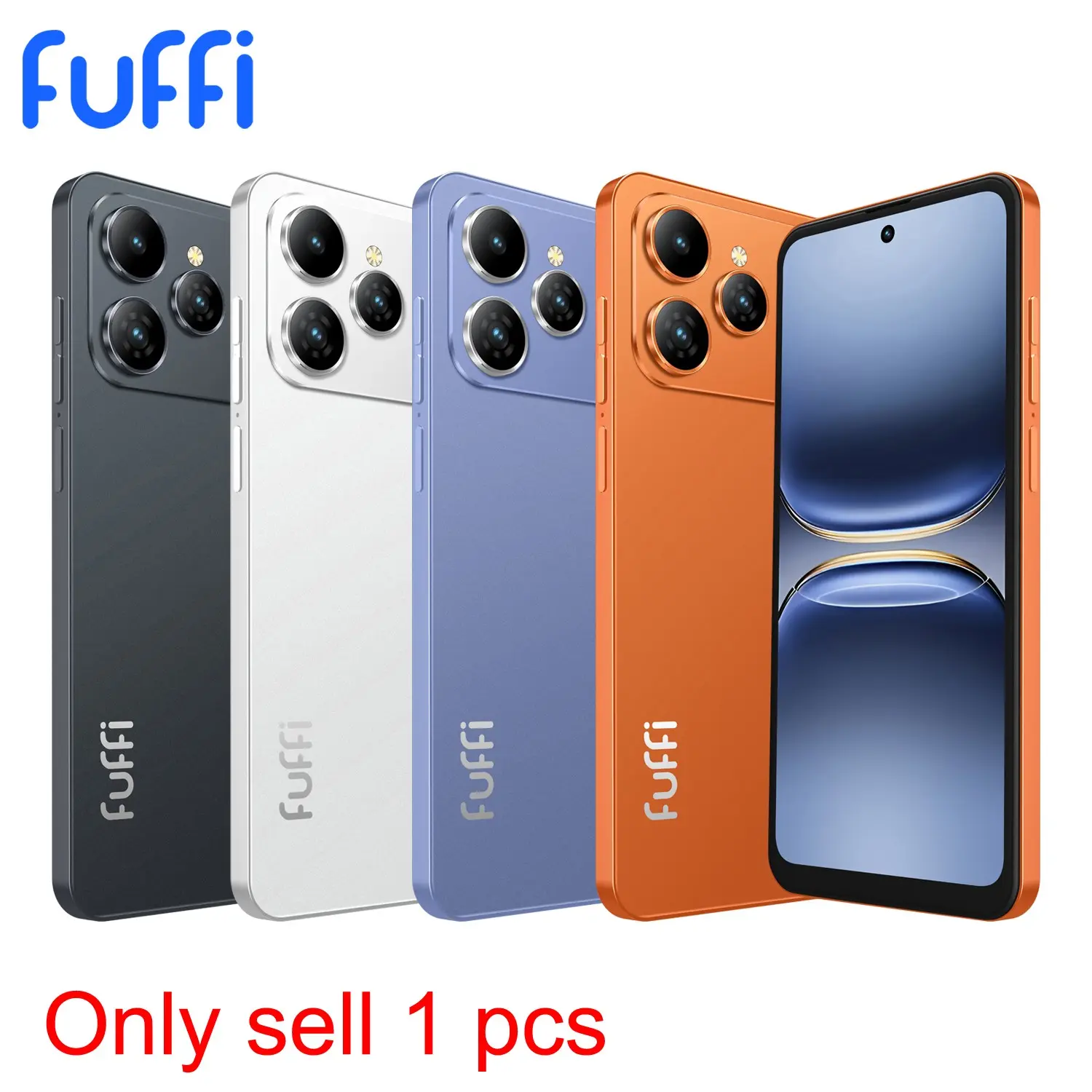 Fuffi Smart Unlock Mobile Phone 6.56 Inches Display with 3+32GB Memory, Dual Sim, 3100mah Battery, Android 10, GPS, Large Screen Smartphone