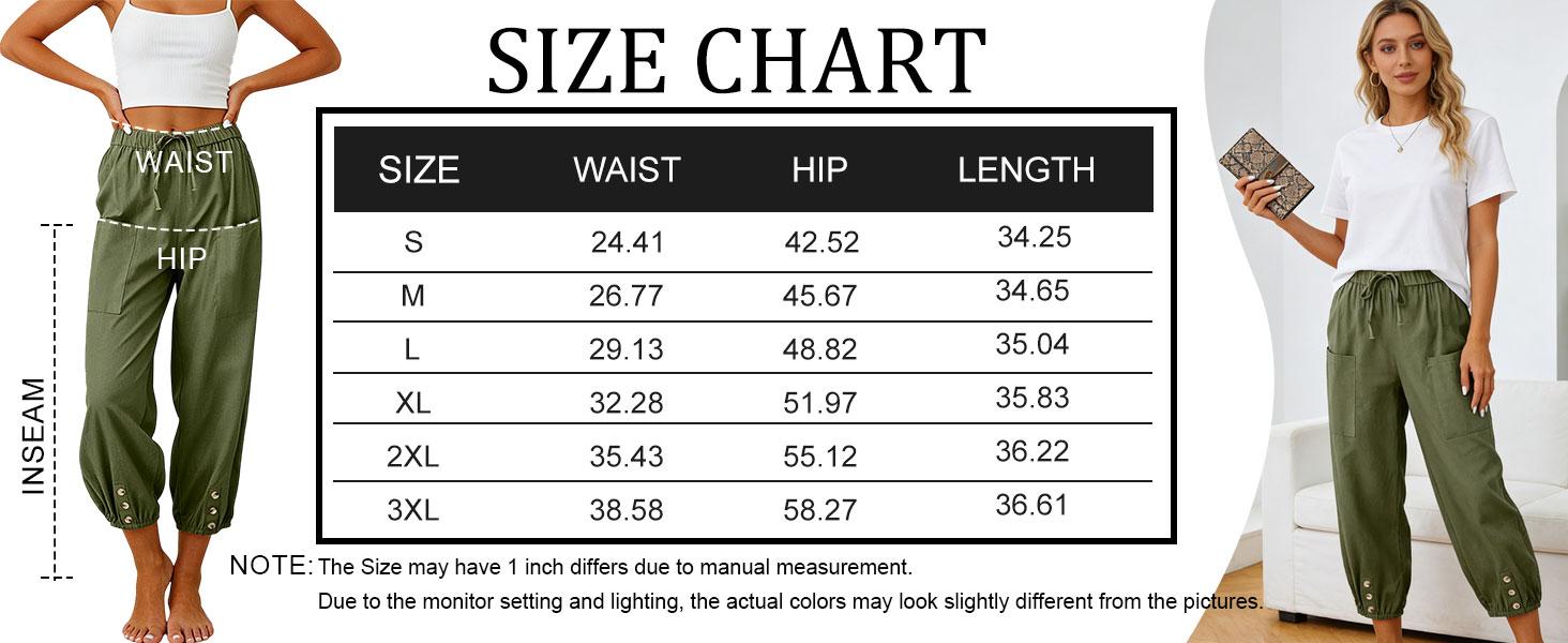 Women's Casual Lantern Tapered Harem Pants Loose Fit Style Flax Ankle Trousers Summer Baggy Slacks with Pocket bottoms outfits Women's Casual Lantern Tapered Harem Pants Loose Fit Style Flax Ankle Trousers Summer Baggy Slacks with Pocket bottoms outfits