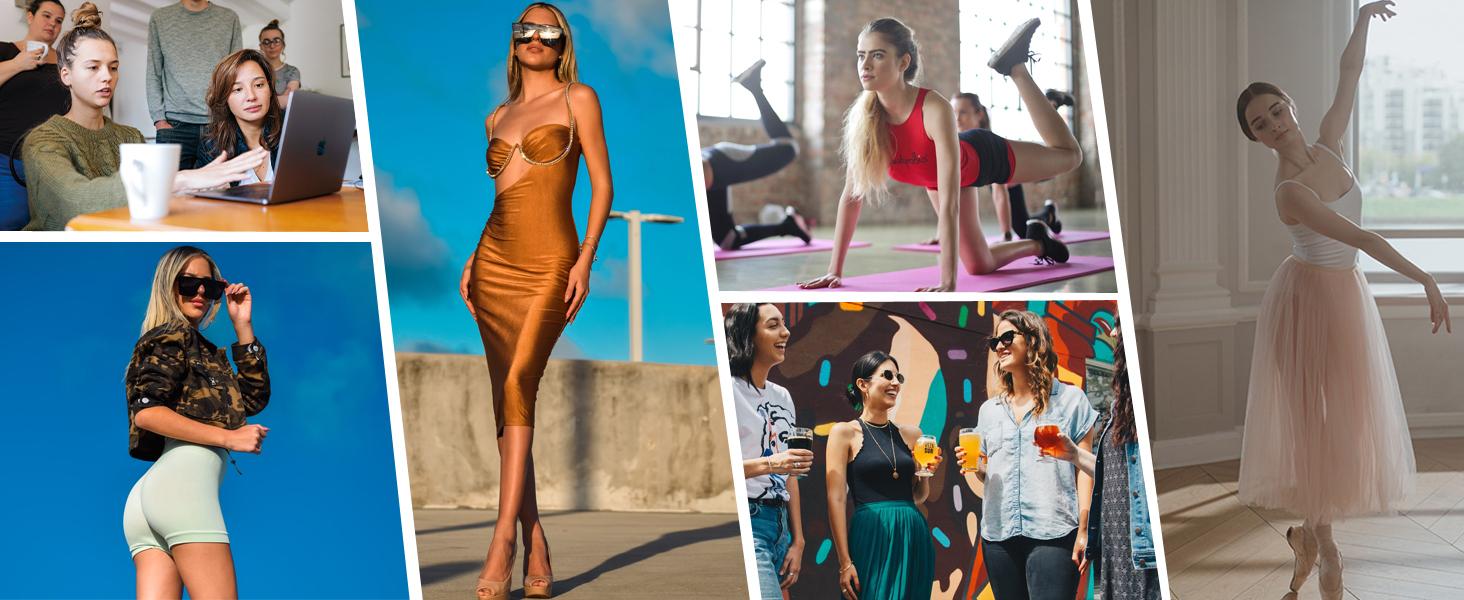 Bolivelan Women's Seamless Thong Low Rise Underwear No-Show Panty Lines Cotton Crotch Stretchy and Comfortable Panties 5 Pack