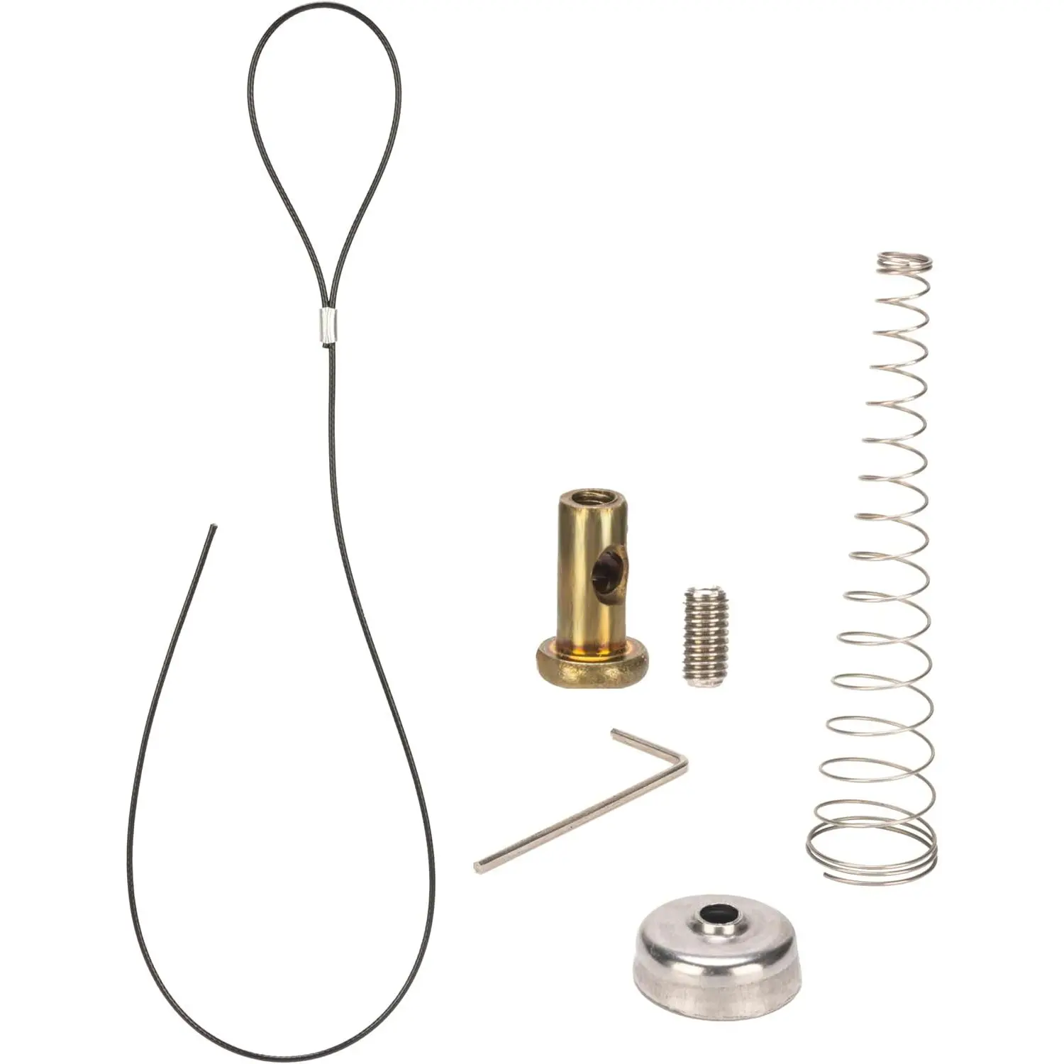 Gate Latch  Pull, Spring- Latch Kit for Wooden Fence Gates, Gate Latch Pull  String Adjustable from 2" to 6" Posts Stainless Steel Spring, 1 Pack