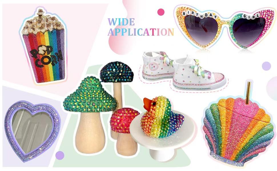 40-Color Ultimate Bedazzler Kit with 3mm Mixed Jelly AB Rhinestones Flatback Resin Gems| Includes Tools| DIY Bling Set for Shoes, Phone Cases, Tumblers & Nail Art Bedazzling Kit for Crafting Book