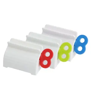 Rotate Design Toothpaste Wringer with Base Holder, 3 Counts Multi-use Tube Squeezer for Toothpaste & Facial Cream Bathroom Storage summervibes