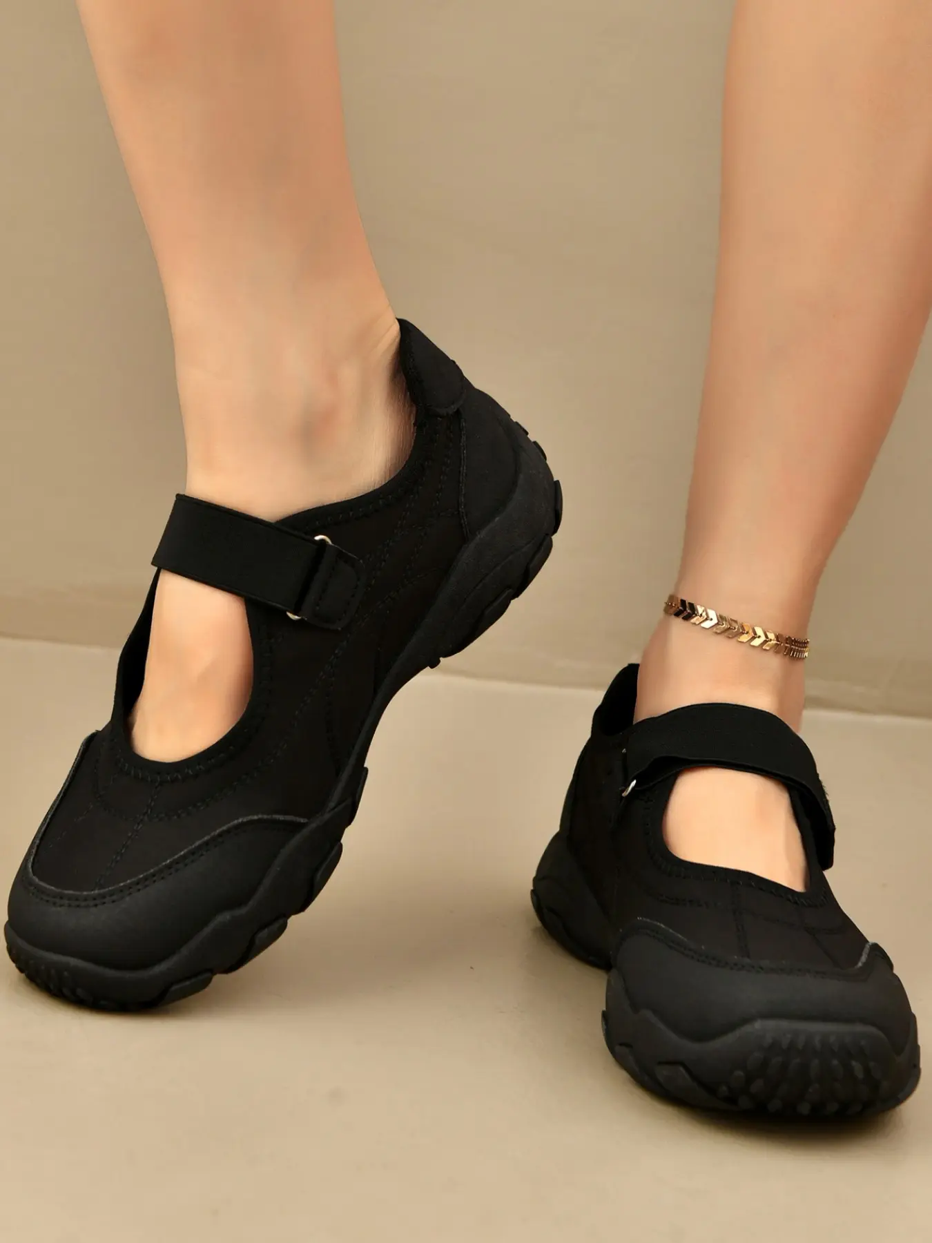 Women's Mary Jane Casual Sports Shoes, Lightweight Breathable Flat Shoes, Anti-Slip Sole, Outdoor Travel Commute Daily Wear, Slip Resistant Shoes, Flat Walking Shoes