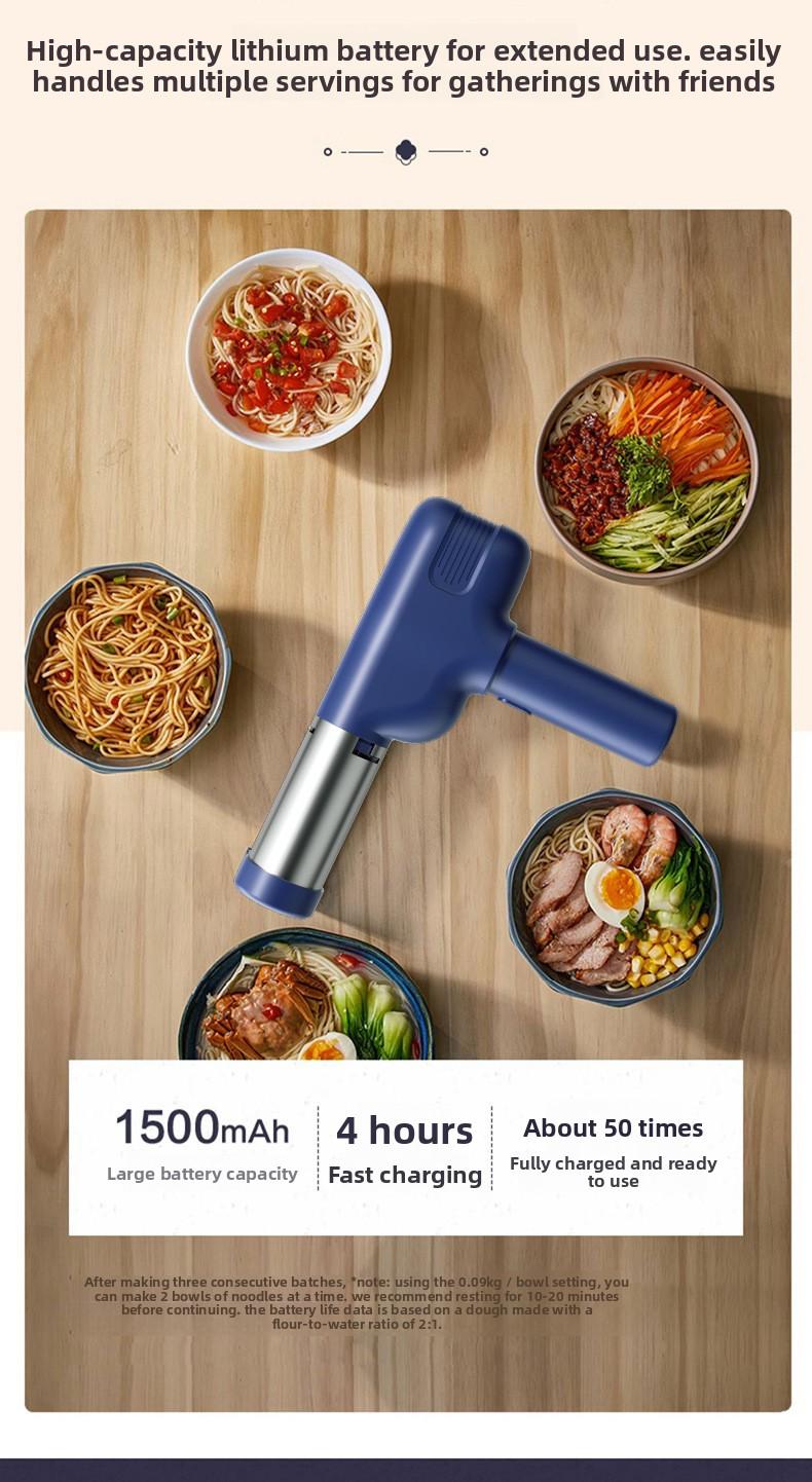 Multifunctional Handheld Noodle Maker Wireless Electric Household 5-Head Noodle Press Portable Rechargeable Kitchen