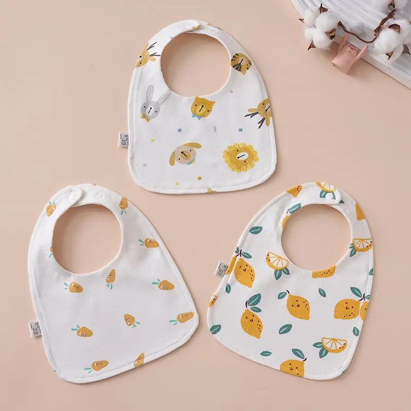 Baby U-shaped pure cotton bib, newborn waterproof spit-up towel, all-cotton ultra-soft adjustable bib Baby U-shaped pure cotton bib, newborn waterproof spit-up towel, all-cotton ultra-soft adjustable bib