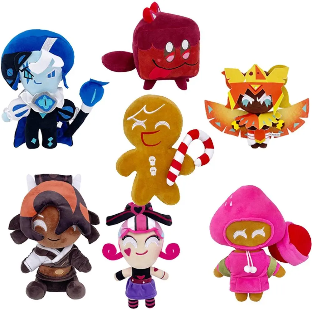 New Shadow Milk Cookie Plush Run Kingdom Demon Cookie Plush Cartoon Game Silent Plushie Cute Stuffed Doll Soft Pillow Toy Gifts
