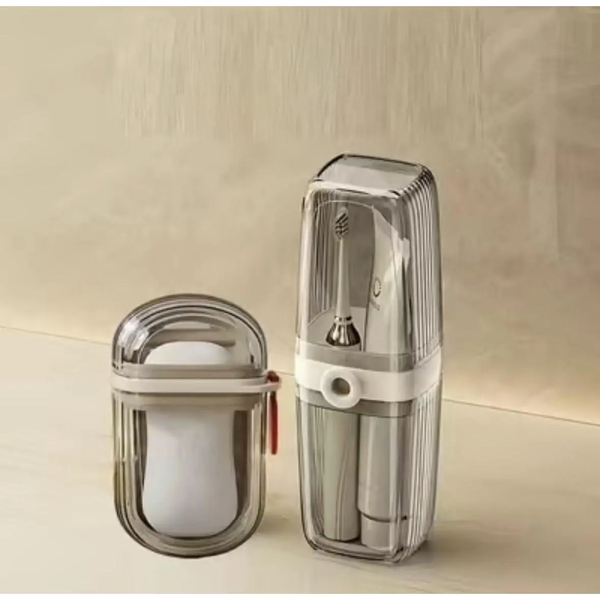 Travel Toothbrush Cup and Soap Box Set, Toothbrush Storage, Portable Leak-Proof Holder, Home & Travel Bathroom Essentials, Includes 2 Sets