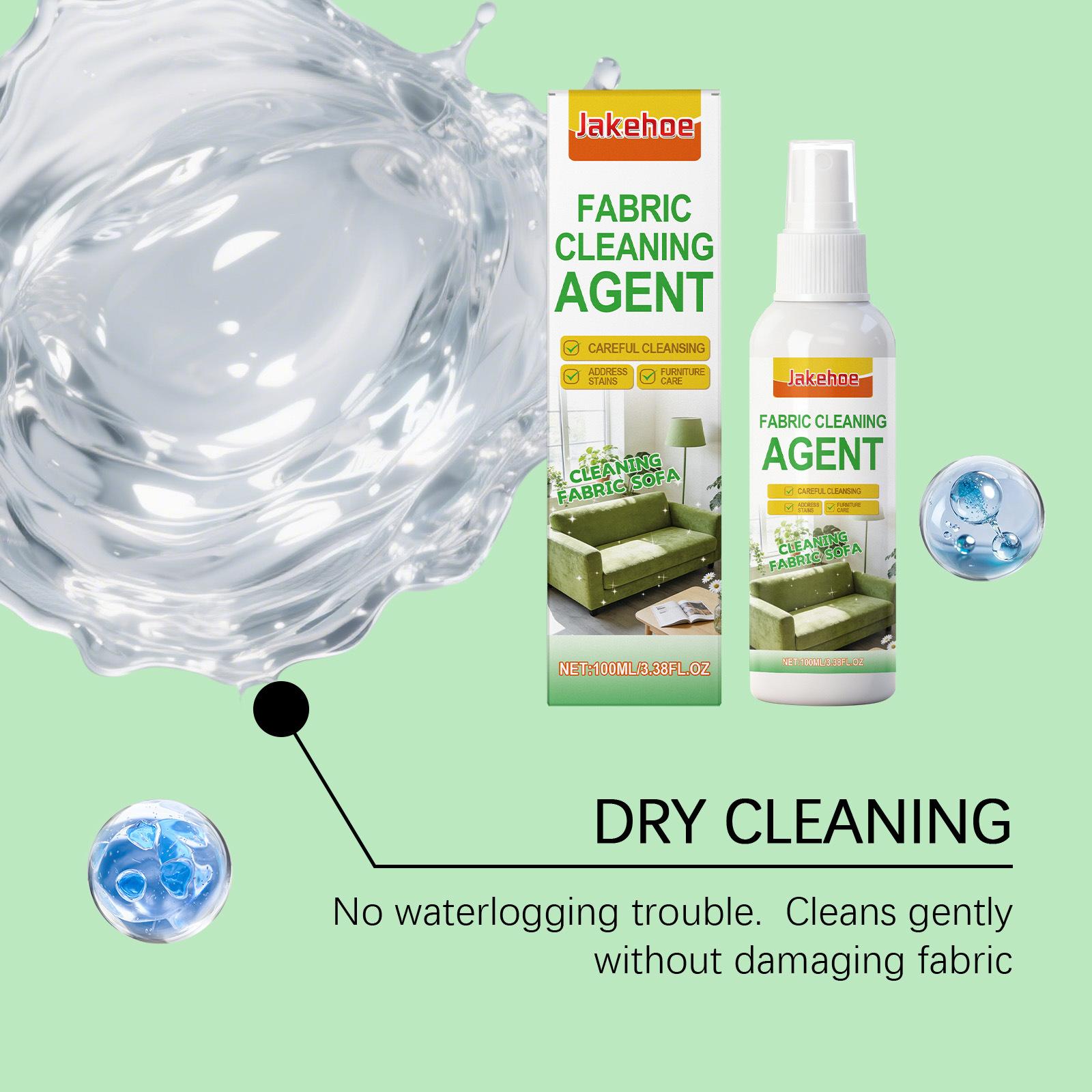 Jakehoe Fabric Sofa Dry Cleaning Agent, Fabric Curtains, Carpets, Home Stain Remover, Daily Household Cleaner