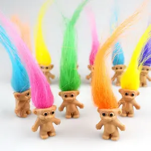10PCS Mini Troll Dolls, Vintage Lucky Troll Dolls, 1.2" Collectible Troll Figures, Cute Action Figures, Cake Toppers, Party Favors, Halloween Toys, Arts & Crafts, School Projects, Colorful Gift, Collectible Toy Set