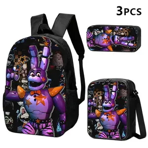 A Themed Backpack, Shoulder Bag, And Storage Pouch Featuring a Purple Mechanical Rabbit Design, Embodying a Style Rich in Sci-Fi And Punk Elements, Suitable for Trend Enthusiasts for Daily Commutes, Short Trips, Or As Unique Additions