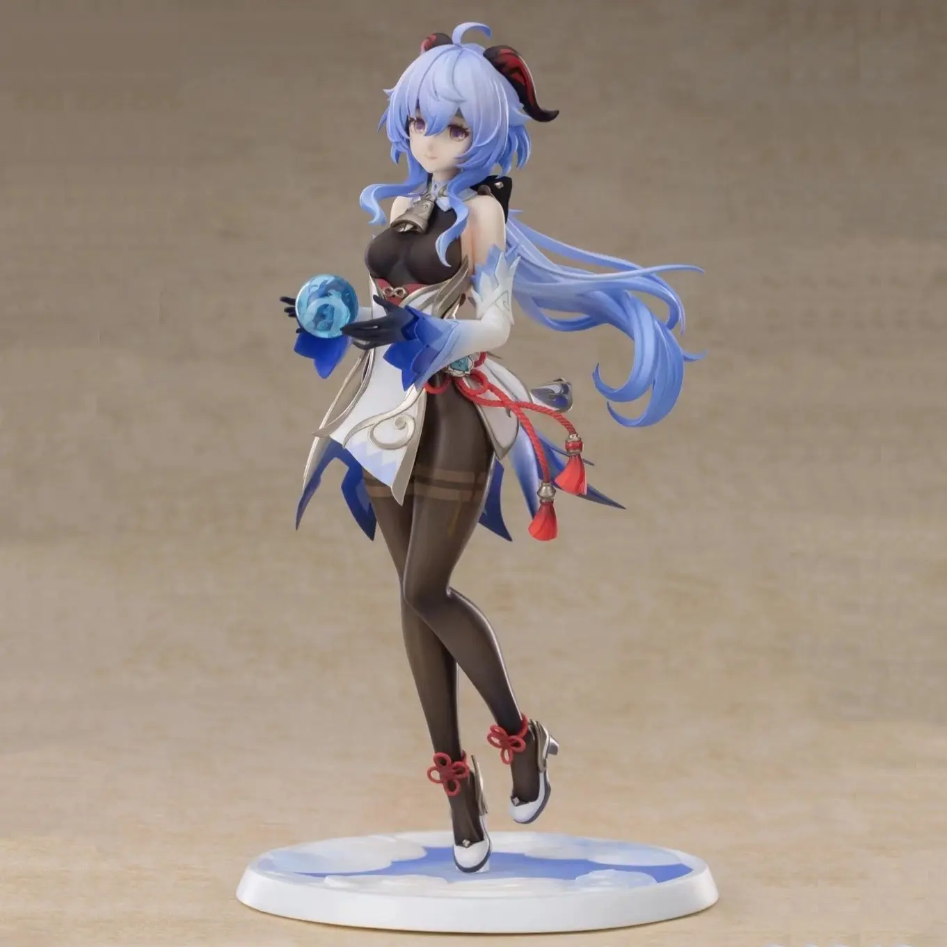 Genshin Impact Ganyu Ice Orb Standing Figure 23cm, Genshin Impact Collectible Model, Anime Figures, Anime Desktop Decor, Gift Box Included, Secondary Dimension PC Case Ornament
