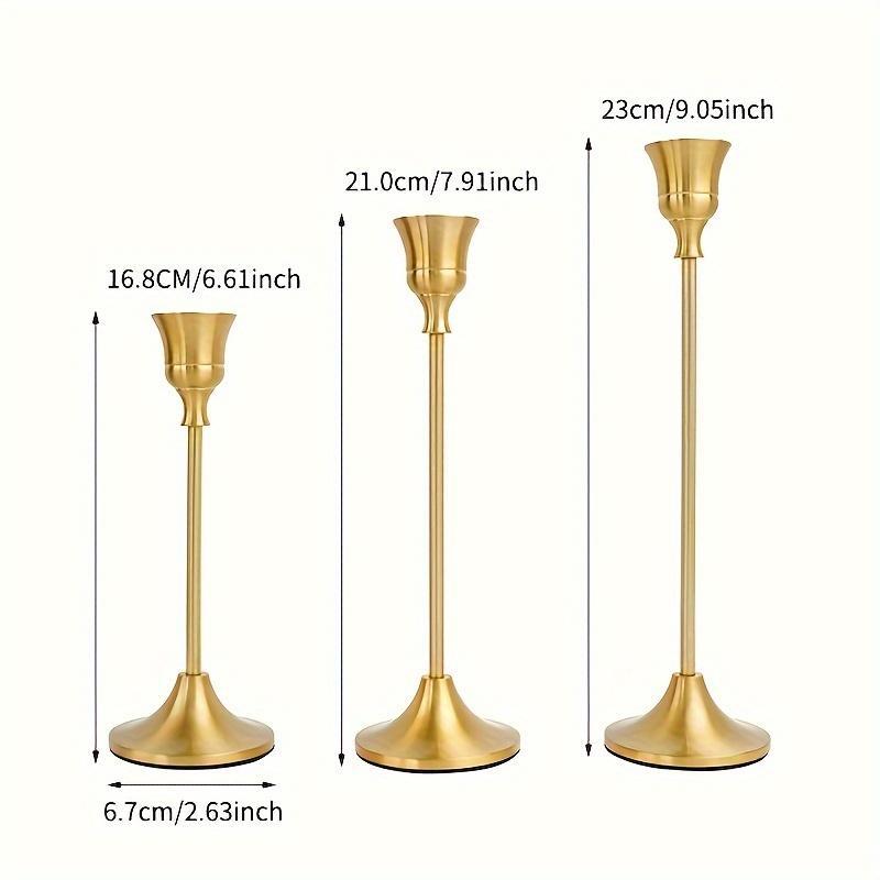 Elegant Romantic Vintage Metal Candle Holders, 30-Piece Set Candle Stands, Candlestick for Wedding, Dinner, Halloween and Home Interior Decor Ornaments, Interior Decoration Accessories