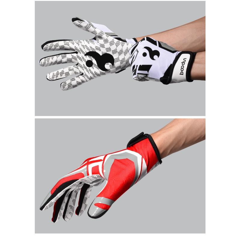 Training gloves Rugby gloves, outdoor silicone non-slip all-finger softball sports baseball gloves Waterproof Touch Screen