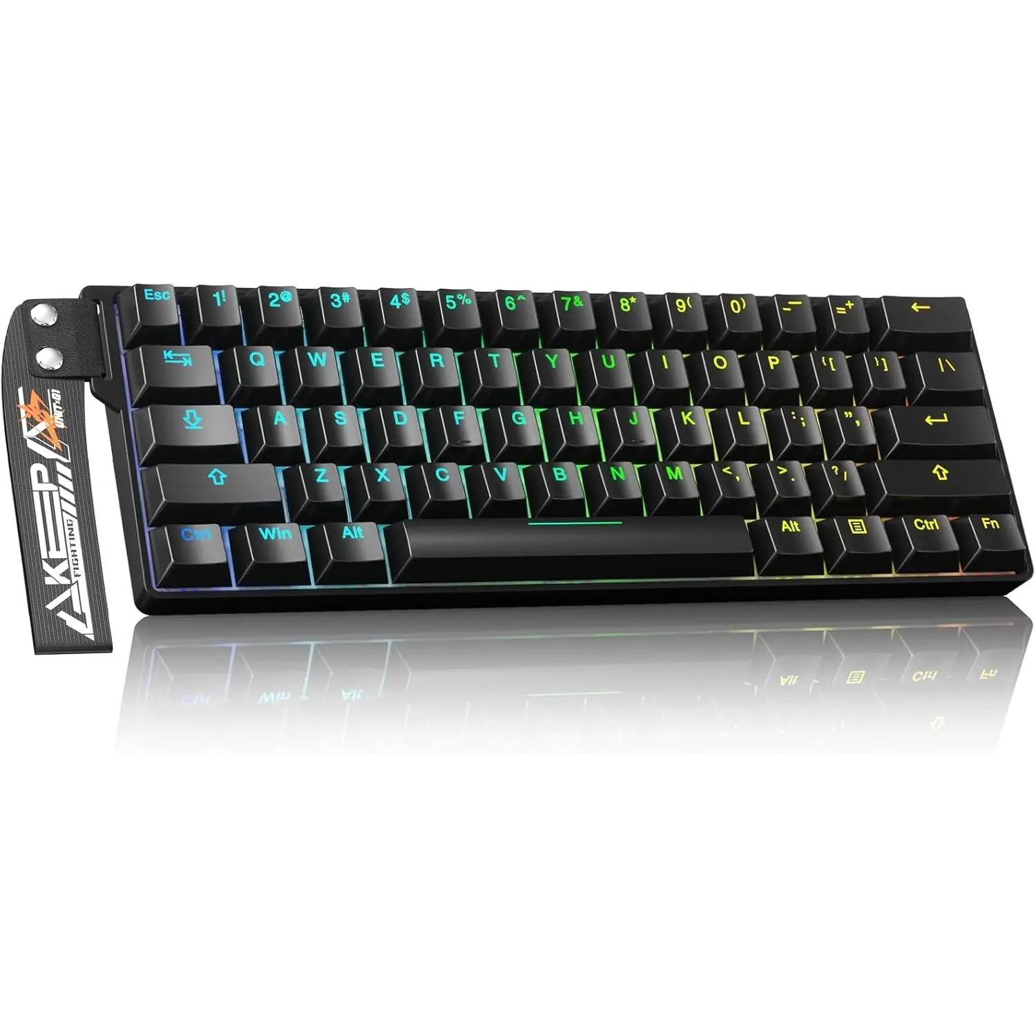 EK60 HE Rapid Trigger Gaming Keyboard Wired, 0.01mm RT Accuracy Adjustable, Hall Effect   Hot Swappable, SOCD, 8000Hz Polling, RGB Backlit, 60% Compact Design for Laptop/PC