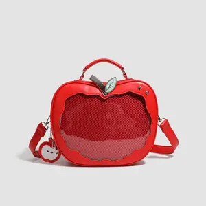 Anime Love and Deepspace Caleb Cosplay Pu Apple itabag Backpack Cartoon Shoulders Bag Large Capacity Knapsack Xmas Gift