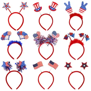 American Independence Day Flag Stripe Lightweight Headband - Festive Party Photo Prop, National Holiday Viewing Accessories