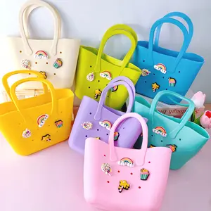 Cartoon Coin Purse, Mesh Bag, Large Travel Storage Tote, Vegetable Basket, Beach Bag, Phone Storage Beach Bag, Lightweight and Compact, Soft High Quality Beach Bag DIY with Accessories, Casual Outdoor Sports Portable Tote Bag, Fashion Travel Swimming