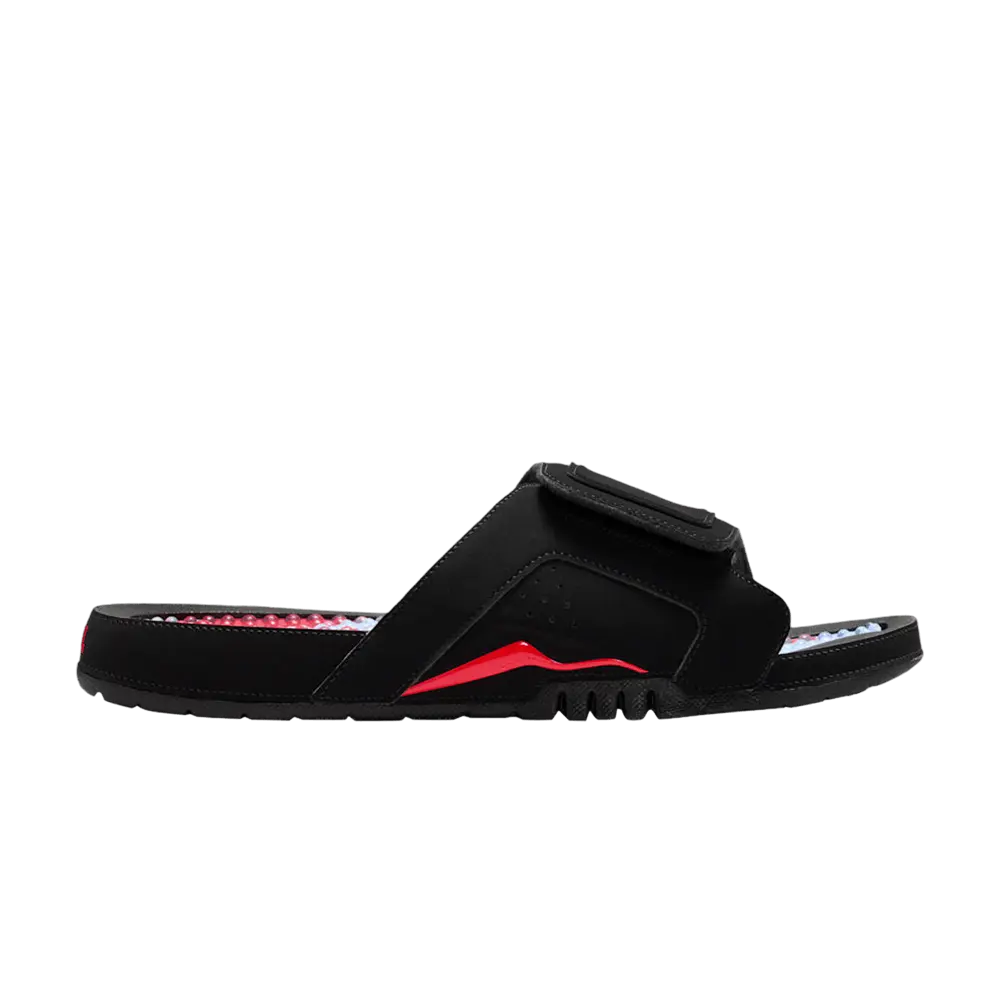 Air Jordan Hydro 6 Slide 'Infrared' (Unisex) Black/Infrared flip-flops DM0979 009
