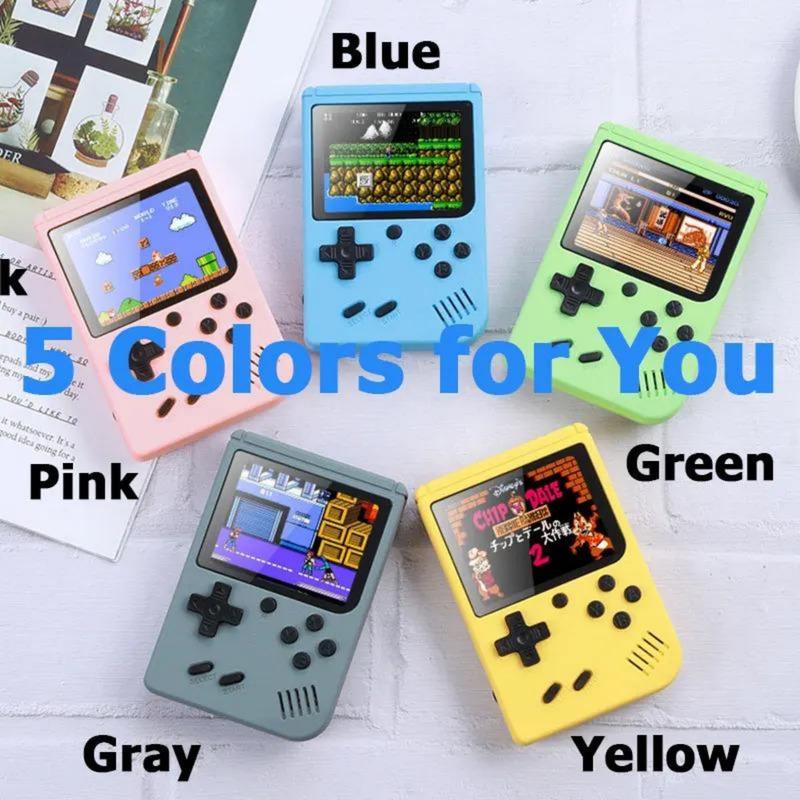Portable 8 Bit Mini Computer 5 Color 500 Games Video Console Mini Portable 8-bit Handheld Game ...