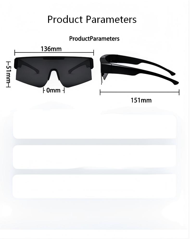 Fashionable Sports Polarized Clip-On Sunglasses With A High-End Feel, TR Sunshade Glasses, Outdoor Windproof Sunglasses