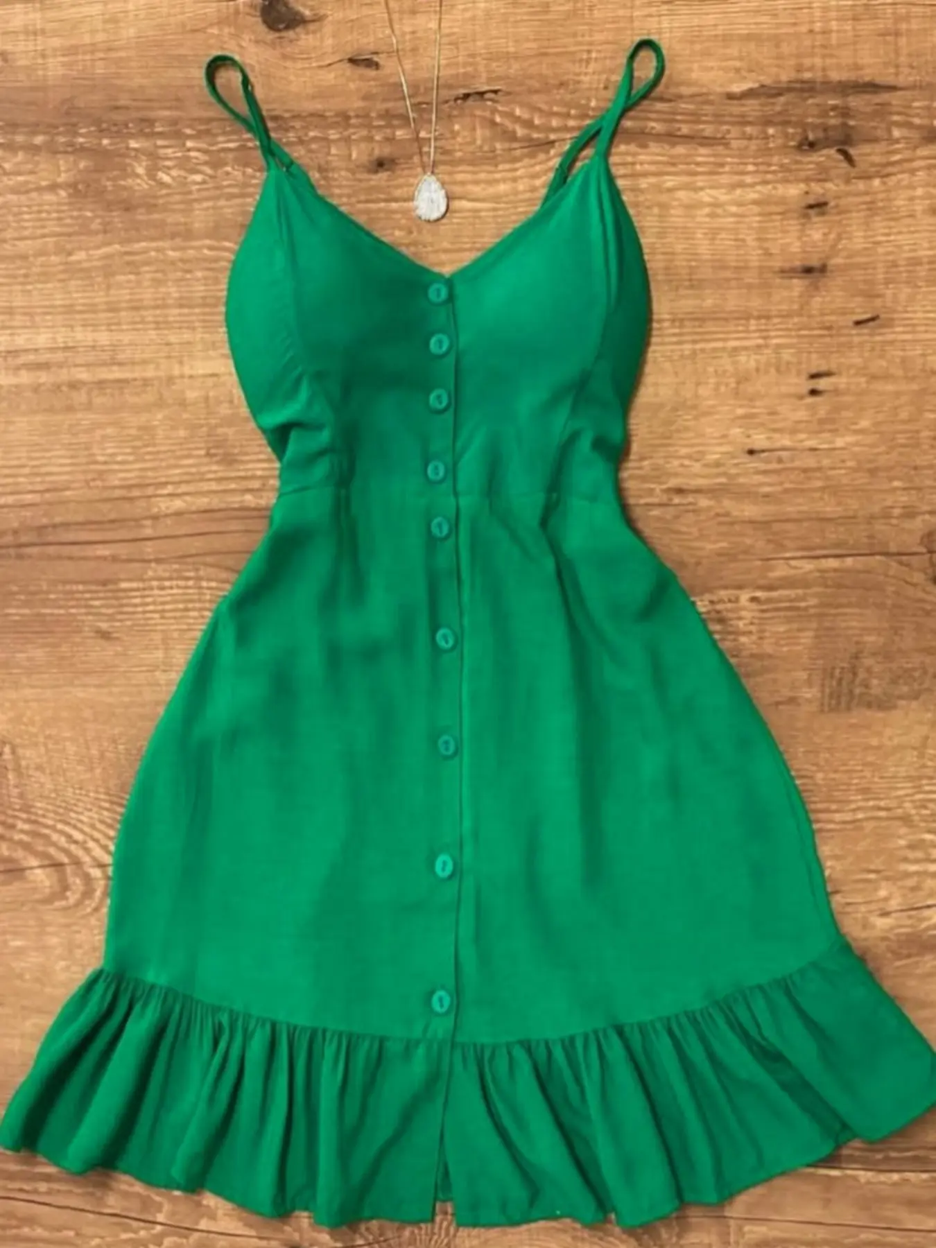 Women's Summer New French Vintage Solid Button Halter Dress, Casual Vacation Ruffle Skirt, Elegant and Comfortable Design, Chic, Boho Beach Dresses