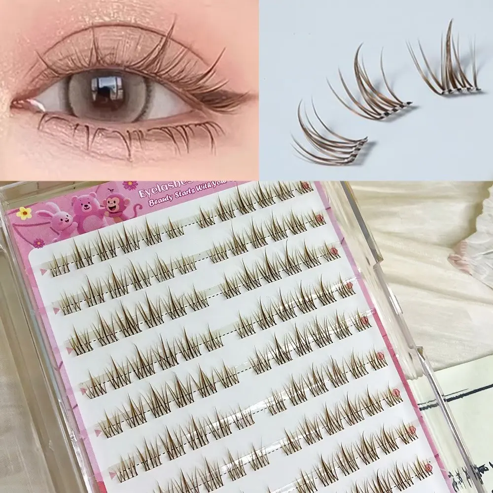 Directly Applied False Eyelashes, 120pcs, Fluffy Soft, Comfortable Wear, Natural Look, Self-Adhesive False Eyelashes
