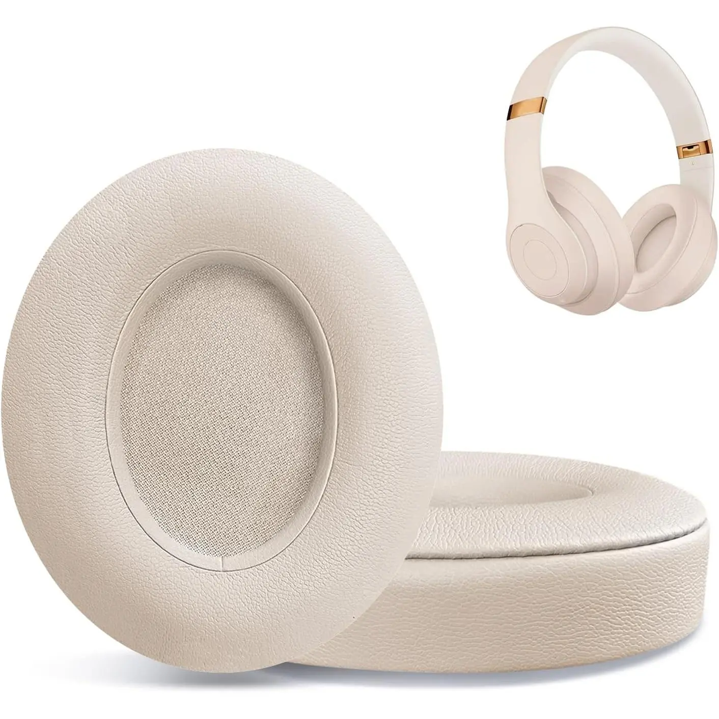Replacement Ear Pads for Beats Studio 2 & Studio 3 Wired & Wireless Headphones, Ear Cushions, Headset Earpads, Ear Cups Cover with Soft Protein Leather-Pink