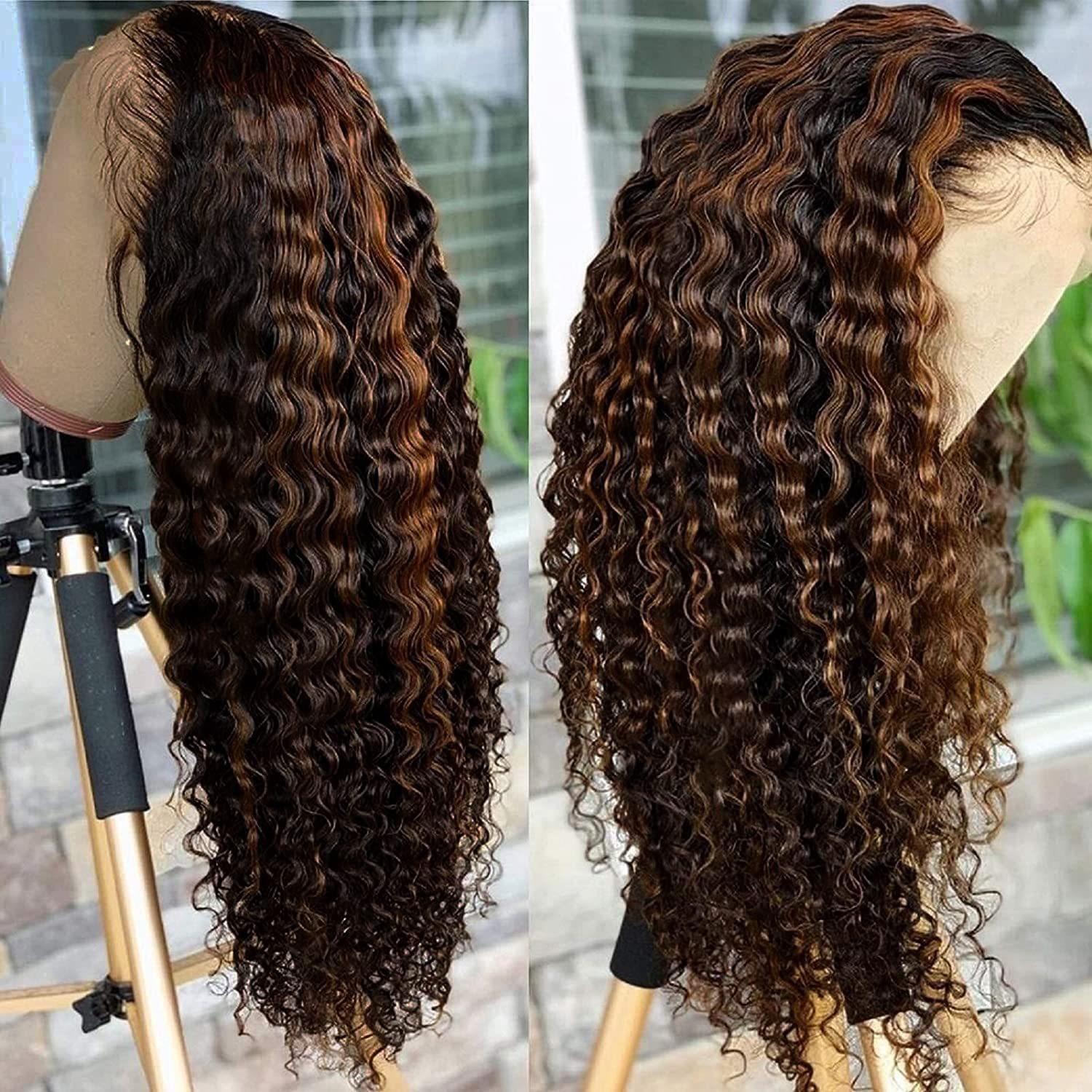 13x4 Lace Front Wig for Women | Soft & Lightweight |Small Curly Fluffy Style |  Comfortable for Daily & Party Wear