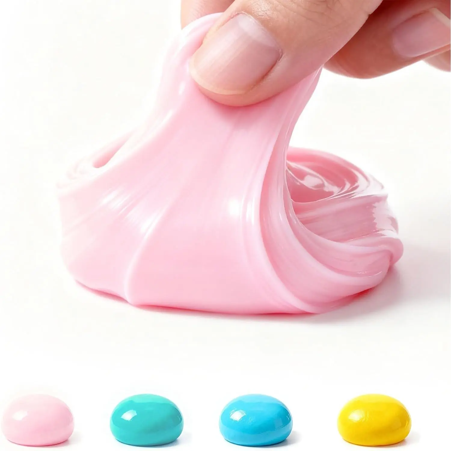 Hand Exercise Putty for Adults – Grip Strength Training, Quiet Desk Exercise, Non-Drying Compound, Office Home Gym, 4 Colors 3oz Each