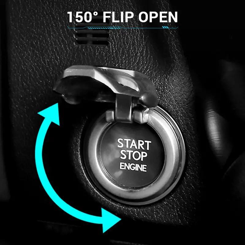 Universal Car Auto Ignition Engine Start Stop Button Decor, Car Accessories, 1 Count Stylish Accessory for Your Vehicle, Enhance Interior Look and Feel
