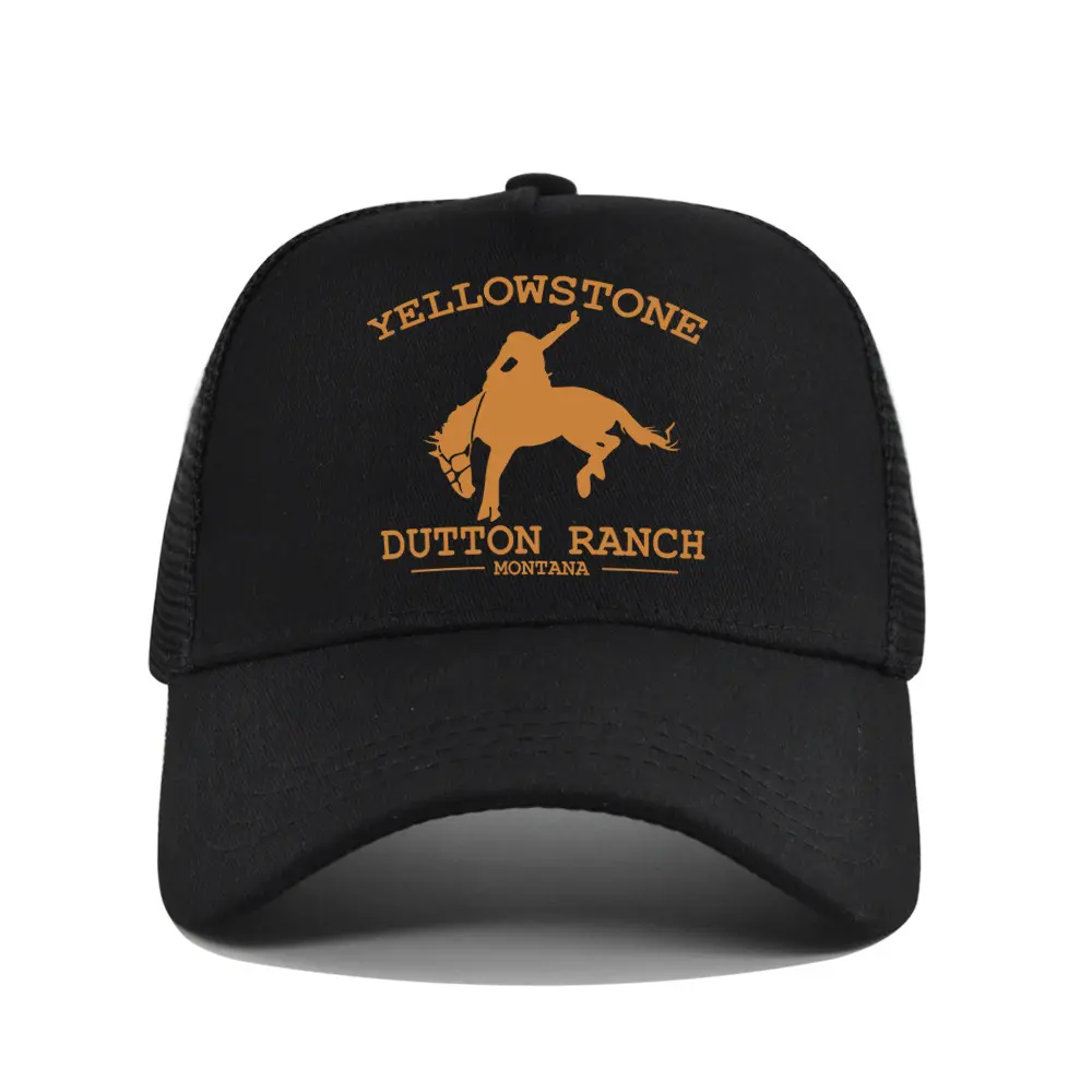 Best-selling Yellowstone baseball cap, screen-printed Yellowstone mesh cap, printed duckbill cap, unisex washable breathable sun hat Best-selling Yellowstone baseball cap, screen-printed Yellowstone mesh cap, printed duckbill cap, unisex washable breathable sun hat