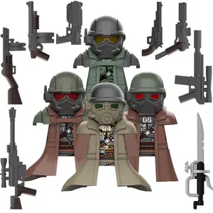 2026 hot item MY711 MY714 Building Blocks NCR Helmet Armor Mini Action Figures Bricks Dolls Toys For Boys