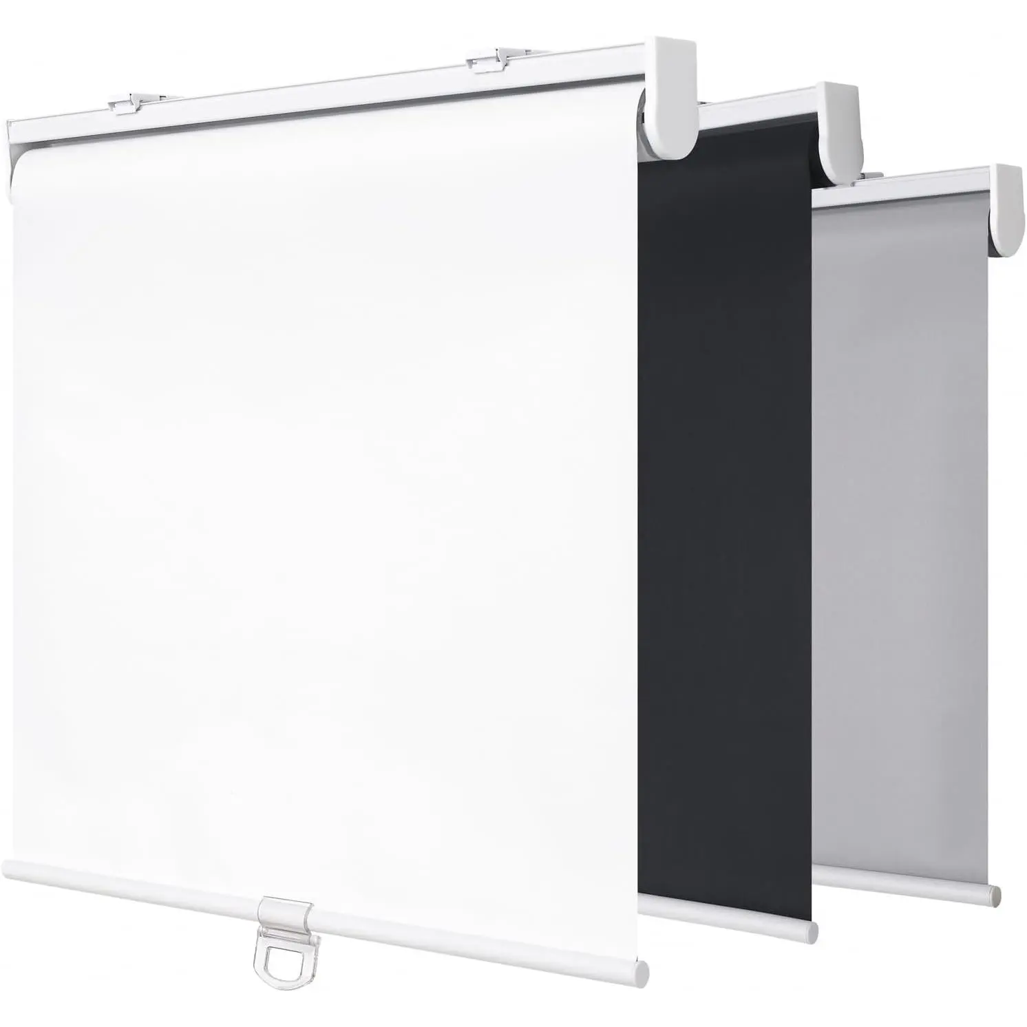Cordless Blackout Pull Down Roller Window Shade,14"W x 72"H,White | Spring System Blinds for Indoor Windows, Room Darkening Waterproof UV Blocking Thermal Insulated Fabric for Home Office Door