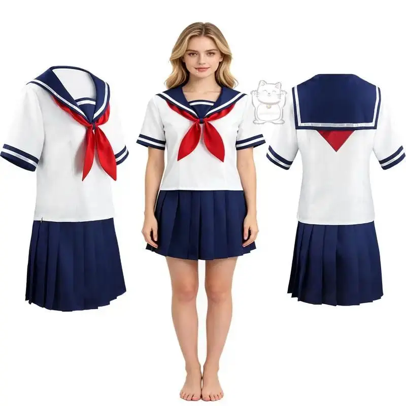 Anime New Style Sick Jiao Sauce Cosplay Costume jK Uniform School Uniform College Style Game Halloween Carnival Party Easter Dre