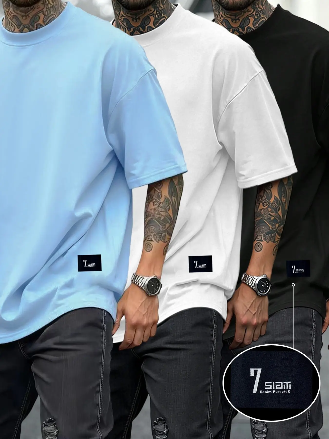 Men's Classic Solid Color Basic T-Shirt, Summer Round Neck Short Sleeve Casual Comfortable Top, Best Selling Versatile Outdoor Wear, Streetwear