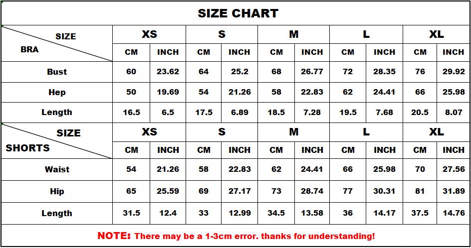 Impact Gym Set 2 Piece Women's Strappy Yoga Bra Top & Scrunch Shorts Sports Suit Fitness Clothes Seamless Yoga Set Everyday Activewear for Summer