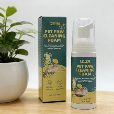 Paika Pet Foot Care Mousse, Natural Herbal Formula, Gentle & Effective, Ideal for Daily Use, Promotes Healthy Paws, Easy Application