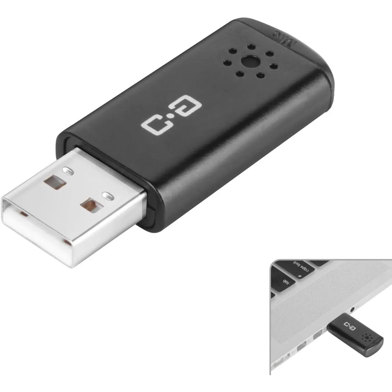 Mini USB Microphone for Laptop & Desktop, Plug-and-Play | High-Sensitivity USB Mic for Clear Voice Pickup, Compact and Portable, Ideal for Work and Study