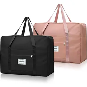 2pcs Travel Duffel Bag, Carry on Hand Luggage Weekend Bags, 20.5*15.0*7.5in Large Waterproof Overnight Hospital Bag Gym for Women Labor Delivery, Overnight(2pcs-L)