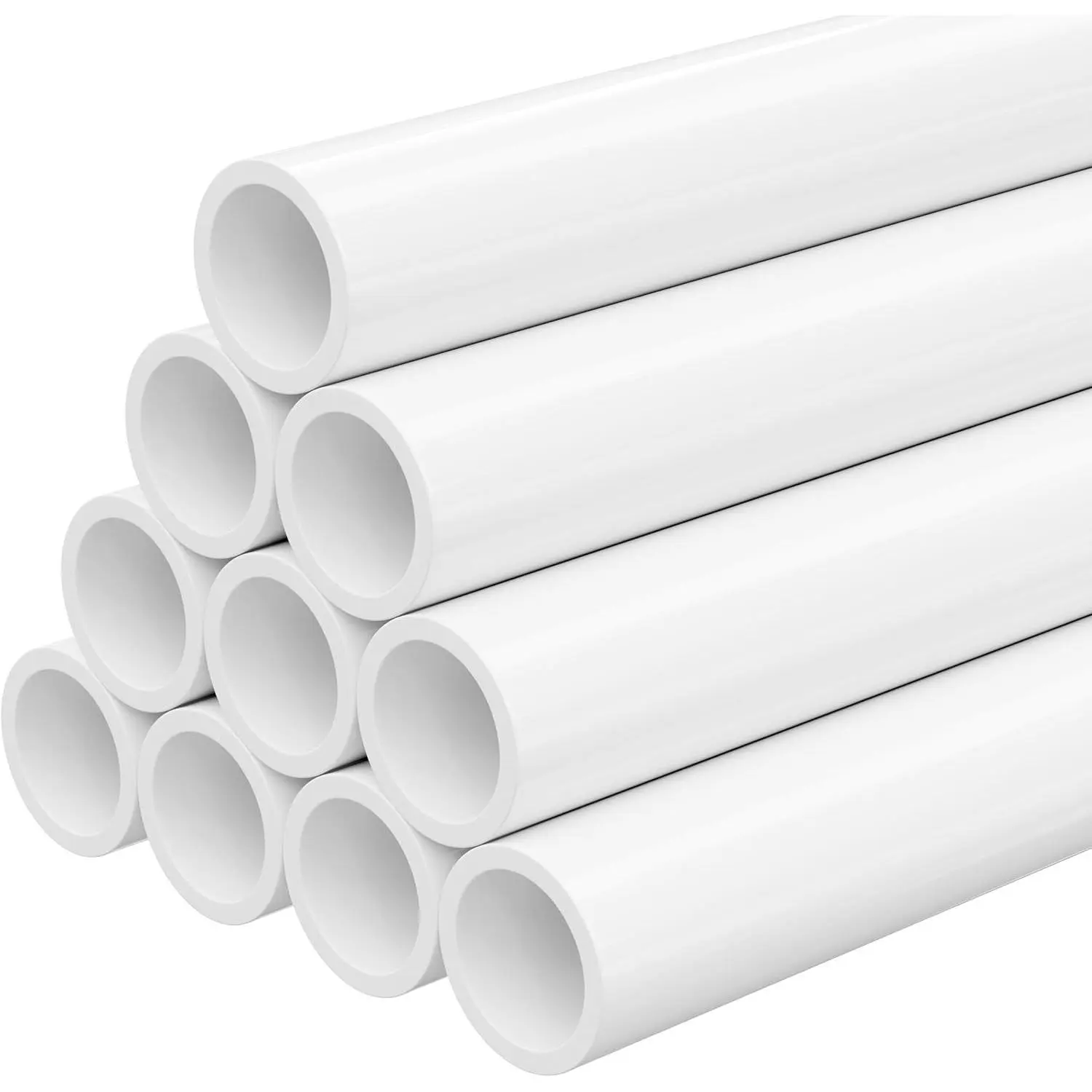 3/4 Inch PVC Pipe, 17 Inch Long Schedule 40 PVC Pipe, 10 PCS Furniture Grade PVC Pipes for DIY Projects, Greenhouse, Garden, Farm, Workshop Shelves and Furniture Frames