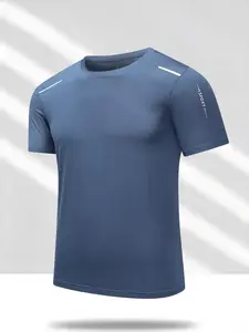 Men's Cooling Compression Inner Shirt, Short Sleeve Round Neck, UV Protection, Sweat-Wicking, Quick-Dry, Breathable, Casual Sporty Style