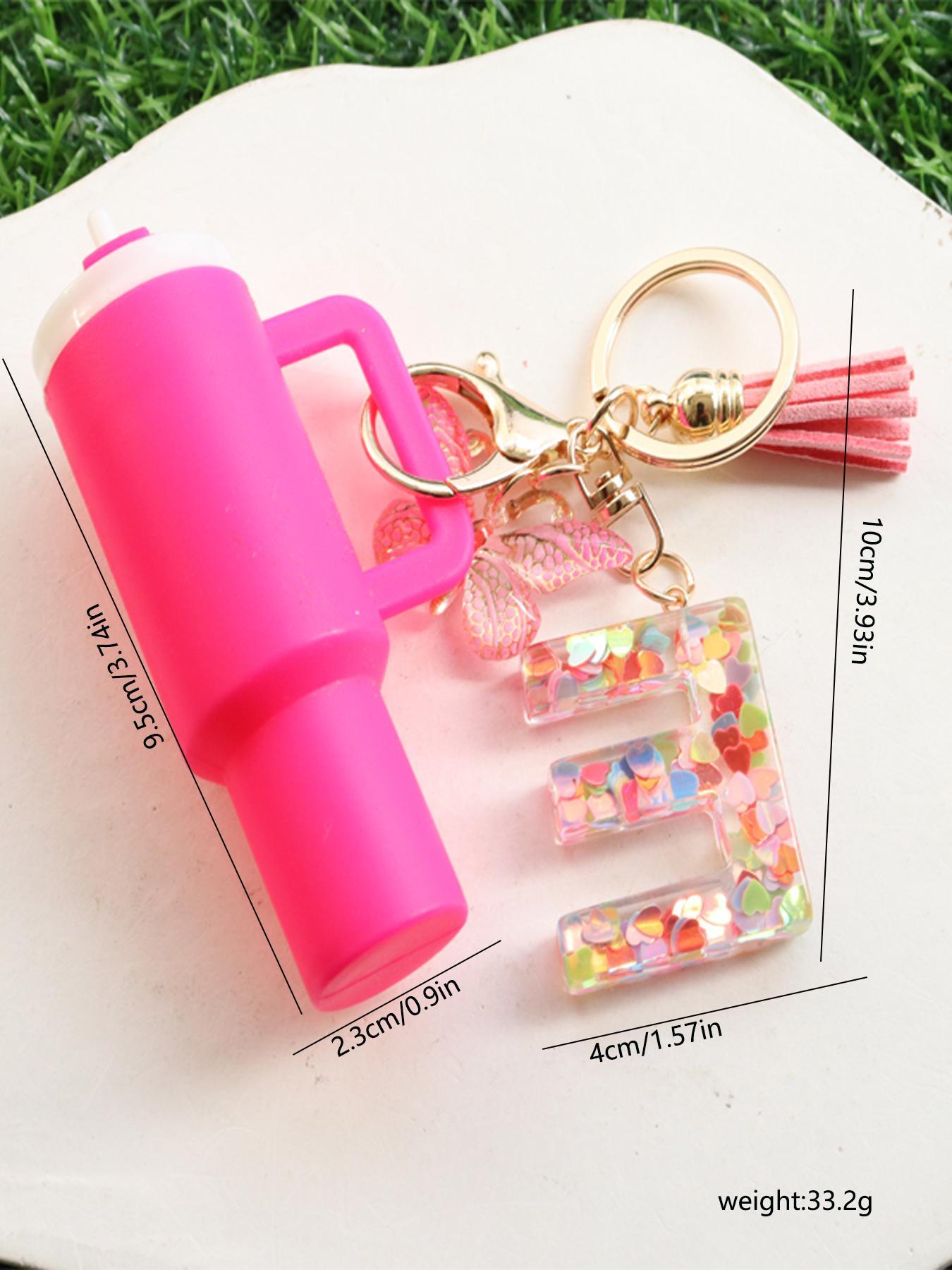 Mini Cup Shaped Keychain, Cute Keychain, Portable Keychain for Women & Men, Keychain for Bags, Fashion Accessories for Daily Use
